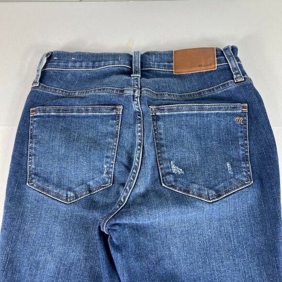 Madewell Jeans Women's 26x24 Cali Demi Boot Cut Cropped Blue Faded Denim Tag 24 - Picture 10 of 16